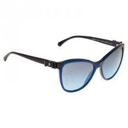 Pre Owned Chanel Blue 5281 Bow Detail Sunglasses