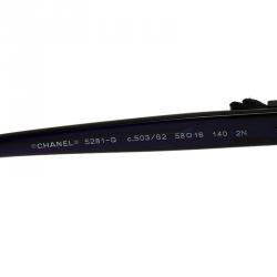 Pre Owned Chanel Blue 5281 Bow Detail Sunglasses