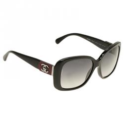 Pre Owned Chanel Black CC Logo 5234-Q Square Sunglasses