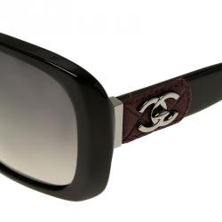 Pre Owned Chanel Black CC Logo 5234-Q Square Sunglasses