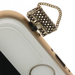 Pre Owned Chanel CC Smartphone Dust Plugs, A Set Of Three Charms