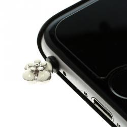 Pre Owned مقابس غبار سمارت فون شانيل CC، طقم ثلاث دلايات إيناميل