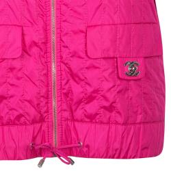 Pre Owned Chanel Pink Down Sleeveless Jacket L