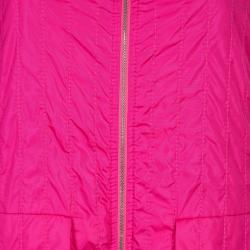 Pre Owned Chanel Pink Down Sleeveless Jacket L