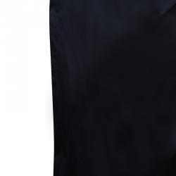 Pre Owned Chanel Black Silk Skirt M