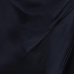 Pre Owned Chanel Black Silk Skirt M