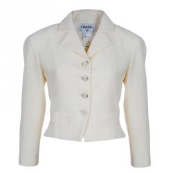 Pre Owned تايير شانيل تويد أوف وايت M