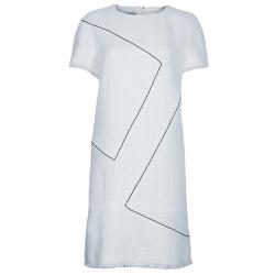 Pre Owned فستان شانيل تويد كريمي L