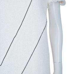 Pre Owned فستان شانيل تويد كريمي L