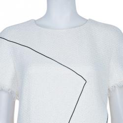 Pre Owned فستان شانيل تويد كريمي L