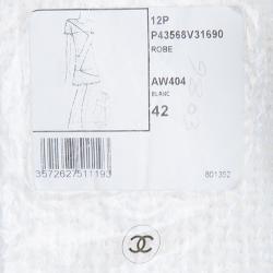 Pre Owned فستان شانيل تويد كريمي L