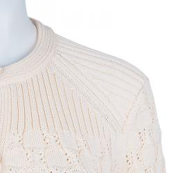Chanel Offwhite Embroidered Cardigan M