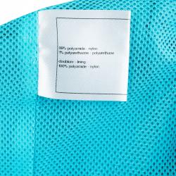 Pre Owned Chanel Turquoise Blue Nylon Zip Detail Trackpants M
