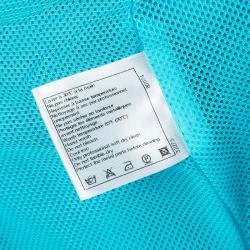Pre Owned Chanel Turquoise Blue Nylon Zip Detail Trackpants M
