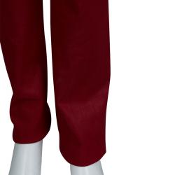 Chanel Red Metallic Finish Jeans L