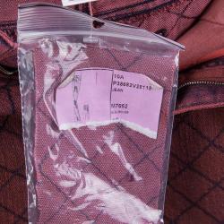 Chanel Red Stone-Washed Denim Topstitch Detail Jeans M