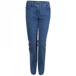 Chanel Indigo Denim Topstitch Detail Jeans M