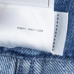 Chanel Indigo Denim Topstitch Detail Jeans M