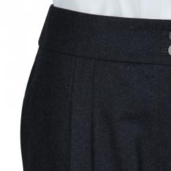 Chanel Dark Grey Wool Trousers L