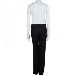 Pre Owned Chanel Black Wool Trousers M