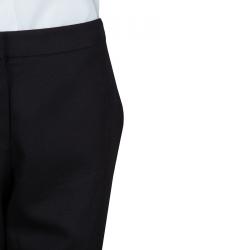 Pre Owned Chanel Black Wool Trousers M