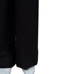 Pre Owned Chanel Black Wool Trousers M