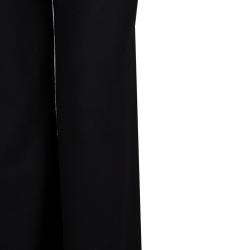 Pre Owned Chanel Black Wool Trousers M