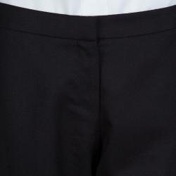 Pre Owned Chanel Black Wool Trousers M