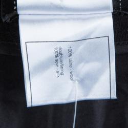 Pre Owned Chanel Black Wool Trousers M