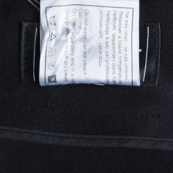 Pre Owned Chanel Black Silk Straight Fit Trousers M