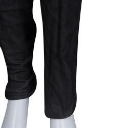 Pre Owned Chanel Black Cotton Mesh Lined Trousers L