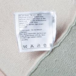Pre Owned Chanel Multicolor Colorblock Pastel Cashmere Intarsia Midi Skirt M