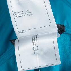 Chanel Turquoise Blue Sleeveless Nylon Jacket M