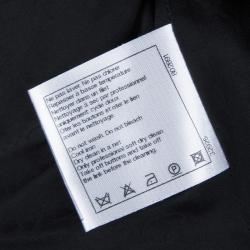 Pre Owned فستان شانيل صوف مونوكرومي برباط وسط L