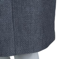 Pre Owned Chanel Grey Textured Wool Sleeveless Dress L