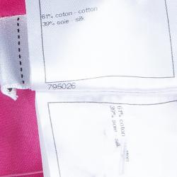 Pre Owned Chanel Pink Silk Trousers M