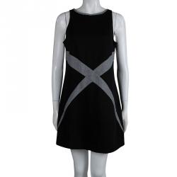 Chanel Monochrome Knit Sleeveless Shift Dress L
