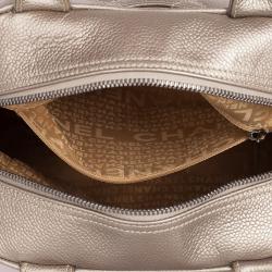 Pre Owned Chanel Metallic Quilted Caviar Tassel Top Handle Bag