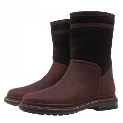Chanel Brown Fur and Leather Midcalf Winter Boots Size 39