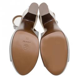 Chanel Grey Suede Wooden Platform Slingback Sandals Size 38