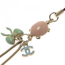 Chanel CC Multicolor Enamel Cell Phone Charm