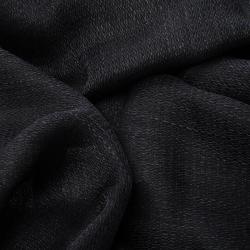 Pre Owned وشاح شانيل CC حرير أسود وكشمير