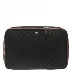 Chanel Navy Quilted Fabric Laptop Case 2012  Designer Exchange Ltd