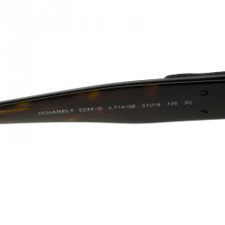 مملوكة مسبقًا Chanel Brown Gradient Dark Tortoise Frame CC 5234-Q Square Sunglasses