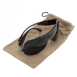 مملوكة مسبقًا Chanel Black 4136 Round Shield Sunglasses