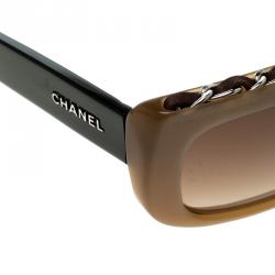 Pre Owned Chanel Brown 5130Q Square Sunglasses