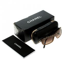 Pre Owned Chanel Brown 5130Q Square Sunglasses