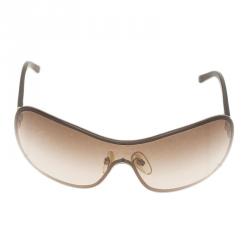 Pre Owned Chanel Brown Shield 4170-H Collection Perle Sunglasses