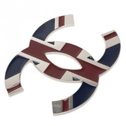 مملوكة مسبقًا قلادة شانيل بدلاية CC كبيرة يونيون جاك