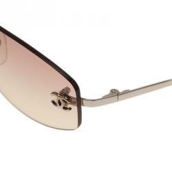 مملوكة مسبقًا نظارة شمسية شانيل 4002 بلا إطار بنفسجي